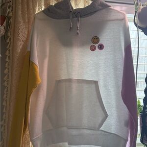 Champion Multicolor Hoodie with Fun Patches